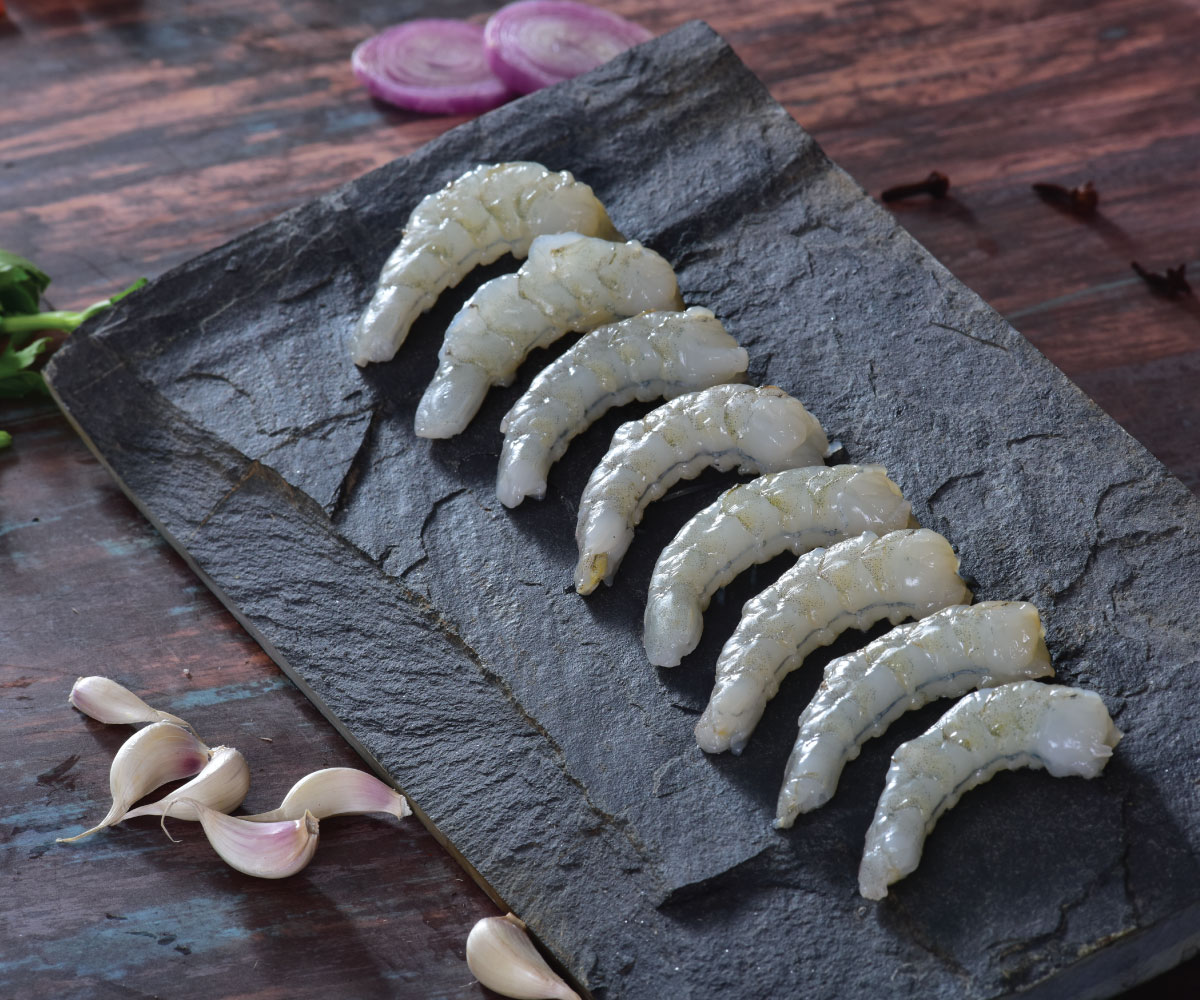 Tiger Prawns Cleaned & Deviened Small